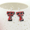 Texas Tech Crystal Logo Earrings