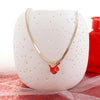 18” Texas Tech Gold & Enamel Logo Necklace