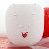 Texas Tech Glitter Enamel Logo Necklace