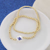 Kentucky Gold & Pearl Logo Stretch Bracelet Set
