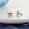 Kentucky Shiny Gold Logo Stud Earrings