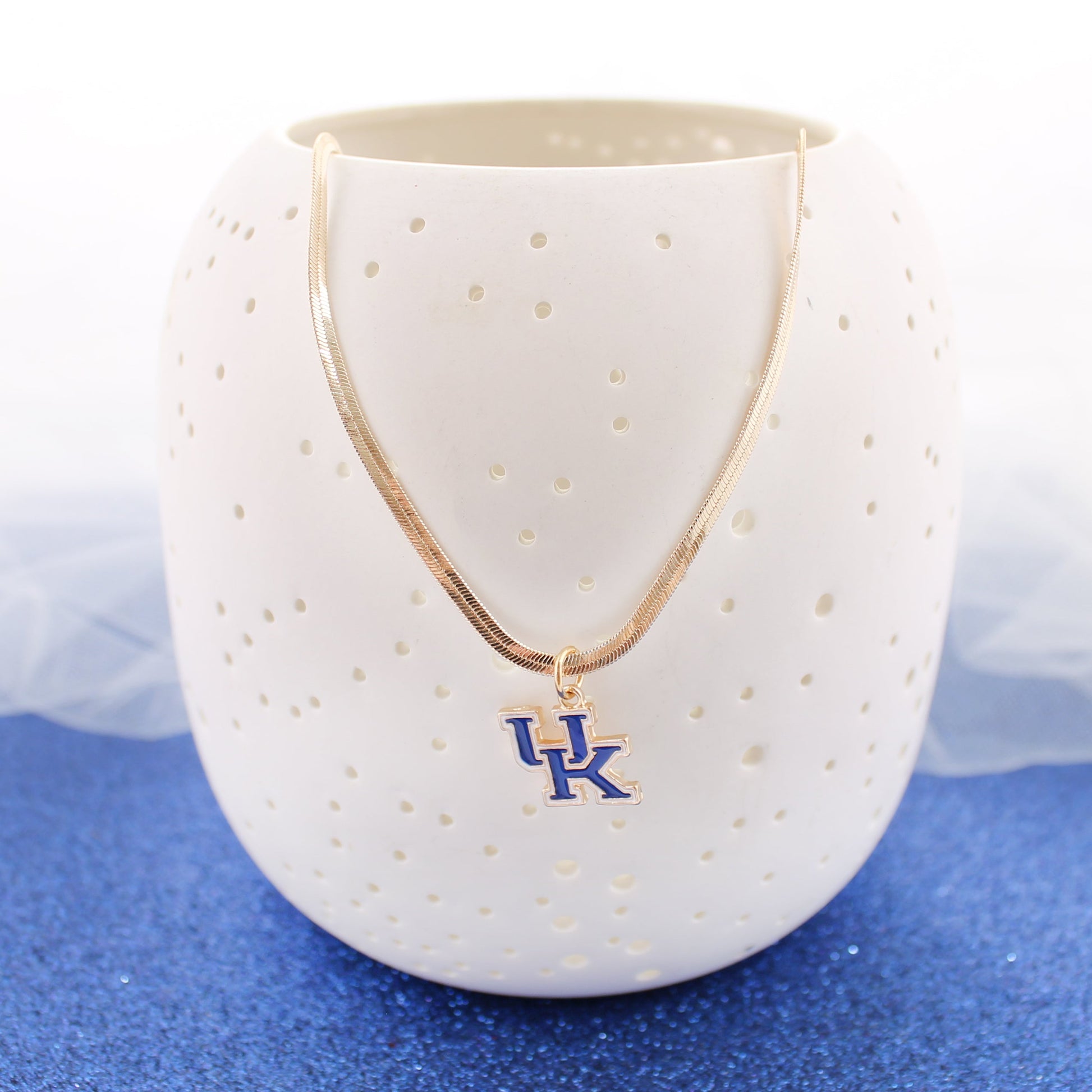18” Kentucky Gold & Enamel Logo Necklace