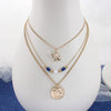 Kentucky Gold & Tube Bead Trio Necklace Set