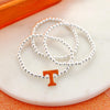 Tennessee Glitter Enamel Logo Stretch Bracelet Set
