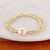 Tennessee Gold & Pearl Logo Stretch Bracelet Set