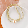 Tennessee Gold & Pearl Logo Stretch Bracelet Set