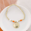 Tennessee Gold & Tube Bead Stretch Bracelet