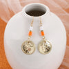 Tennessee Gold & Tube Bead Earrings