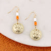 Tennessee Gold & Tube Bead Earrings