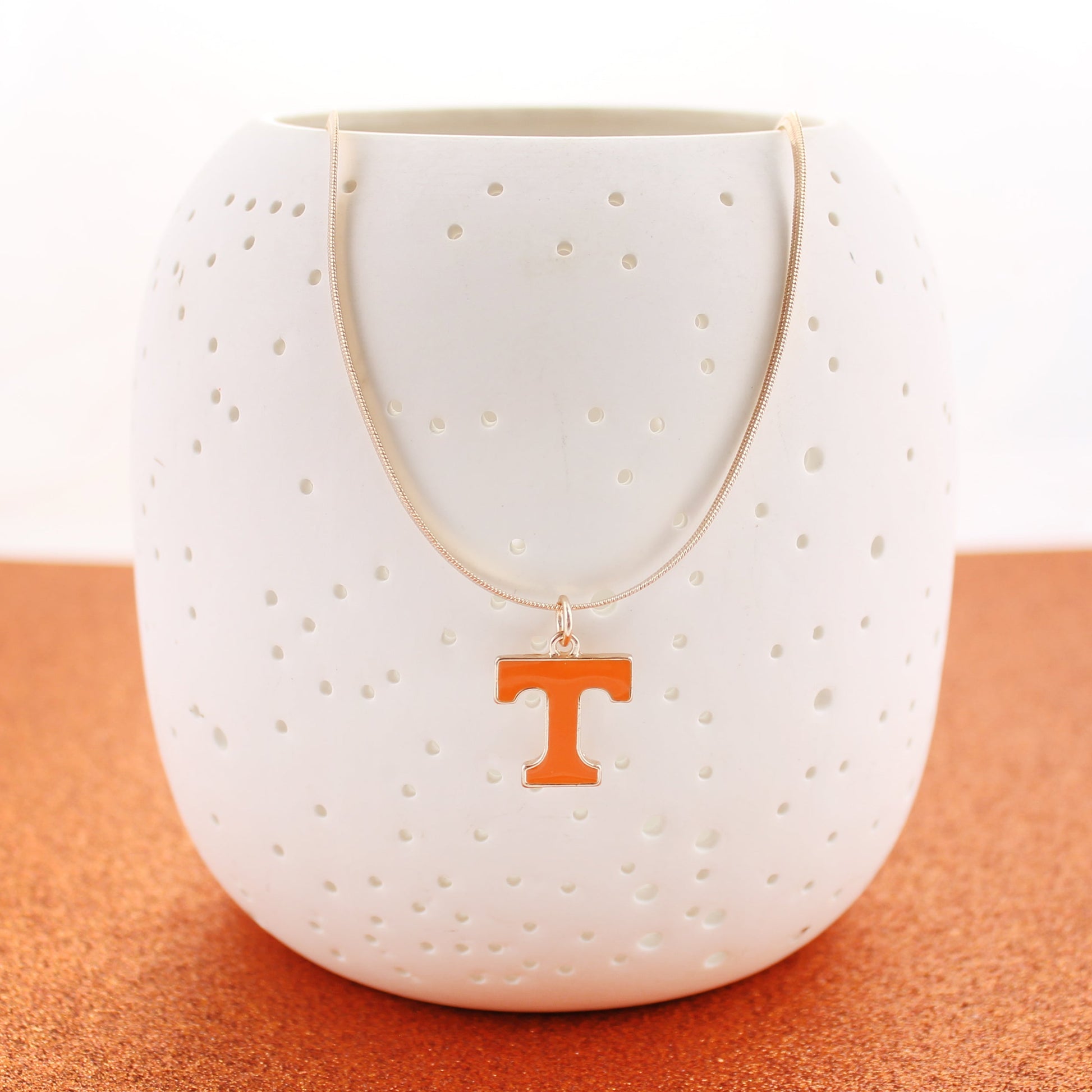 18” Tennessee Gold & Enamel Logo Necklace