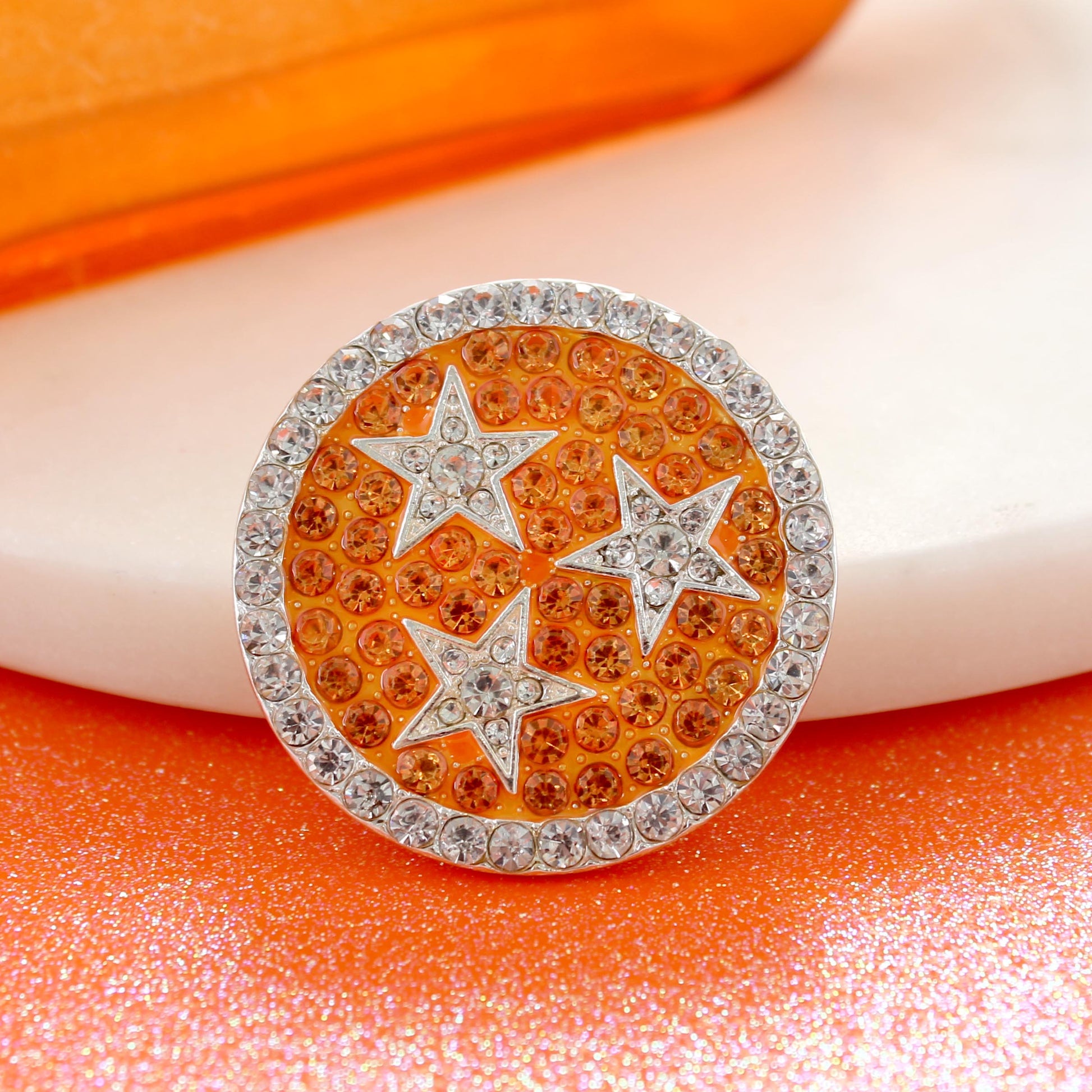 Tennessee Tri-Star Crystal Logo Convertible Pin/Pendant