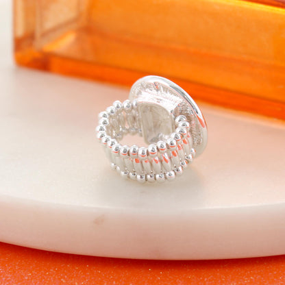 Tennessee Tri-Star Crystal Logo Stretch Ring