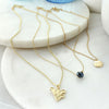 16” - 20” West Virginia Matte Gold Logo Trio Necklace Set