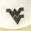 West Virginia Crystal Logo Pin
