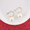 South Carolina Pearl Logo Hoop Earrings