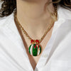 Vintage Crystal Ornament Convertible Pin/Pendant