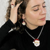 Santa Face Earrings