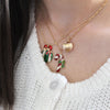 Vintage Christmas Charm Trio Necklace
