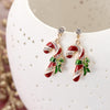 Vintage Candy Cane Earrings
