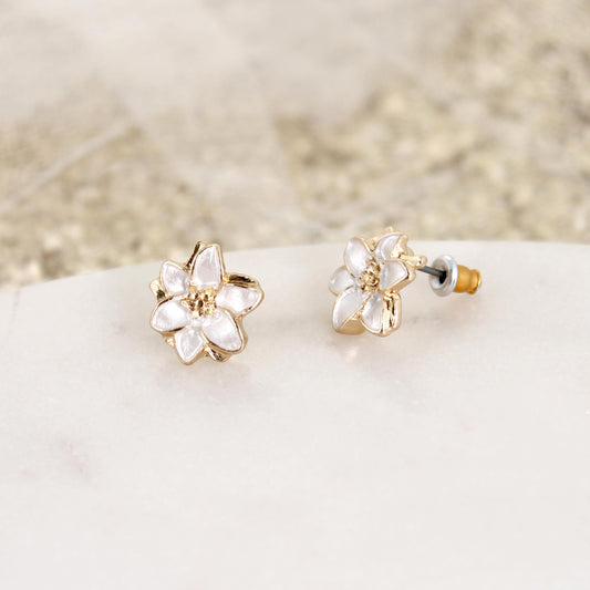 Easter Lily Stud Earrings
