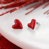 Puffy Heart Valentine’s Day Stud Earrings