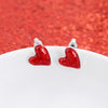 Puffy Heart Valentine’s Day Stud Earrings