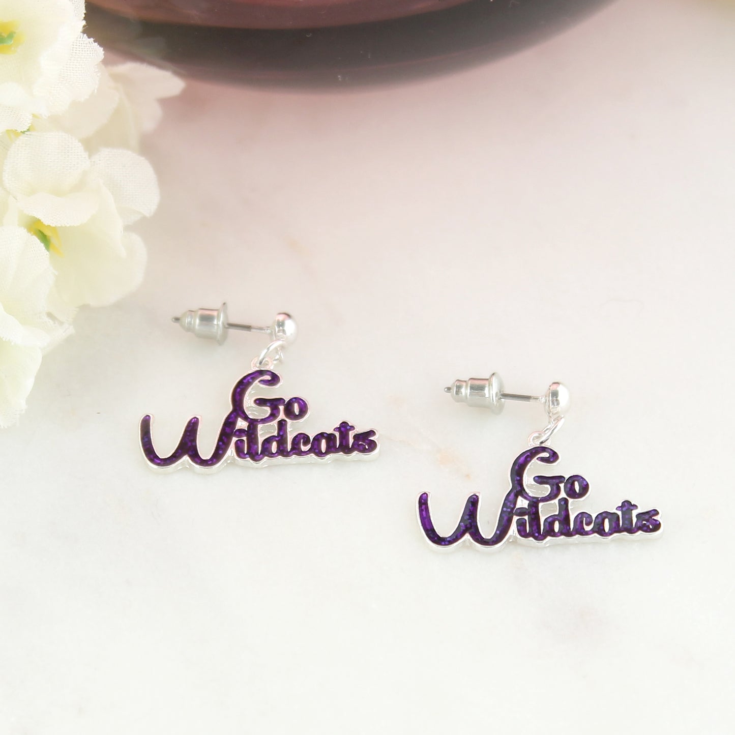 Kansas State Slogan Earrings