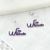 Kansas State Slogan Earrings