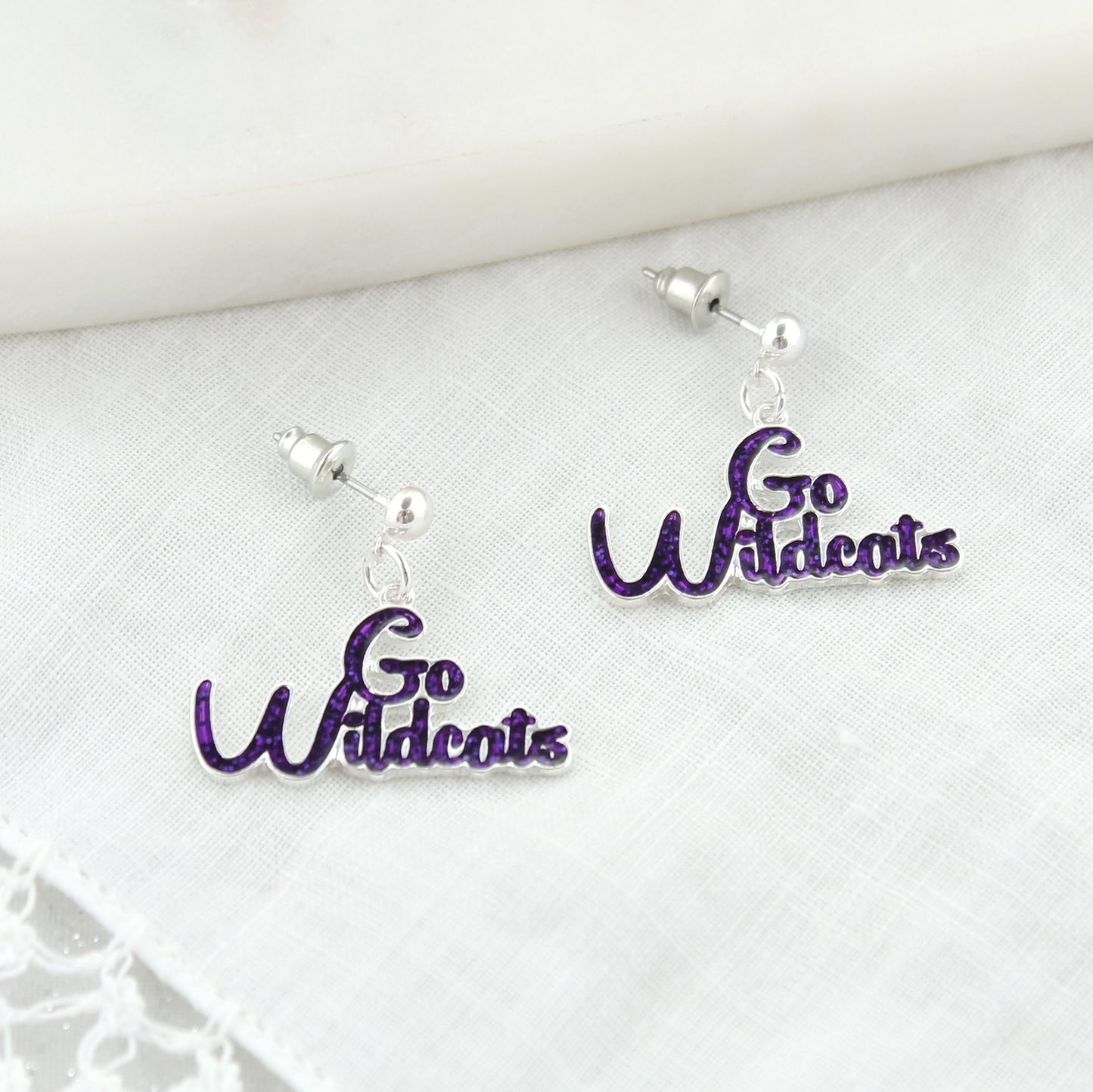 Kansas State Slogan Earrings