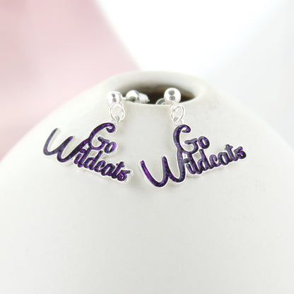 Kansas State Slogan Earrings