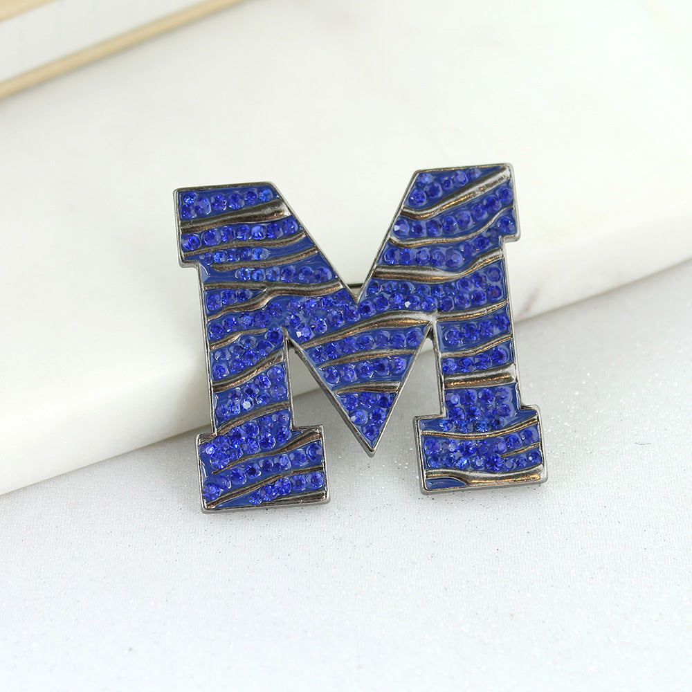 Memphis Rhinestone Logo Pin