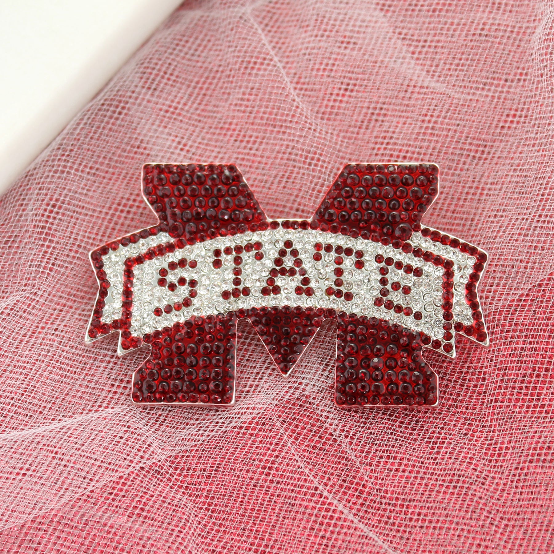 Mississippi State Rhinestone Crystal Pin - Fan Sparkle