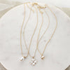 Glitzy Gold Dogwood Trio Necklace Set