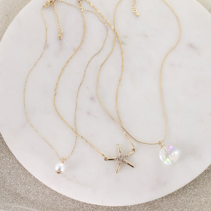 Gold Starfish Trio Gift Set