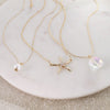 Gold Starfish Trio Necklace Set