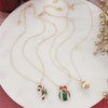 Vintage Christmas Charm Trio Necklace