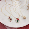 Vintage Christmas Charm Trio Necklace