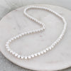 24" Silver Bead Stretch Necklace