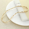 18" Golden Colored Stretch Necklace