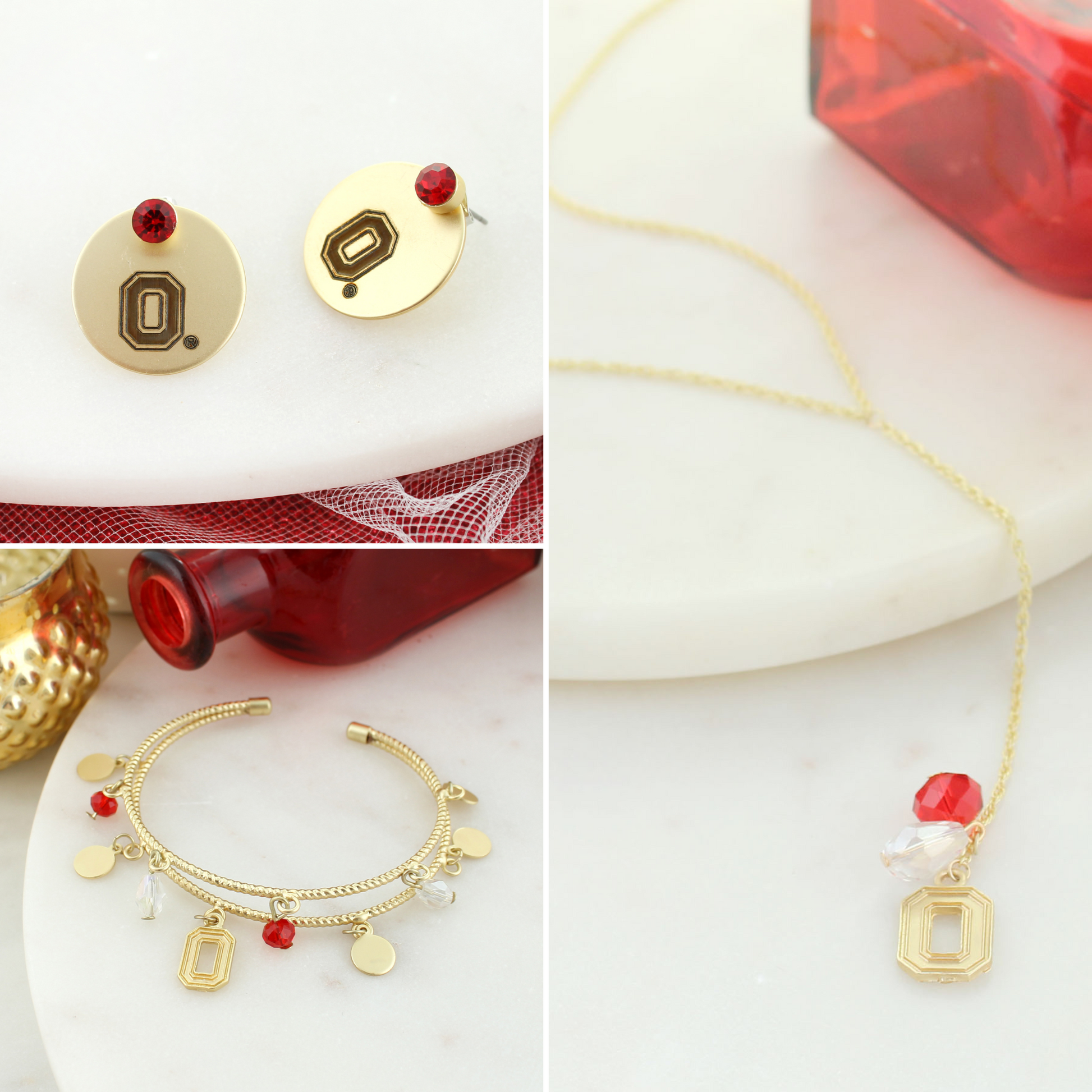 Ohio State Matte Gold Gift Set
