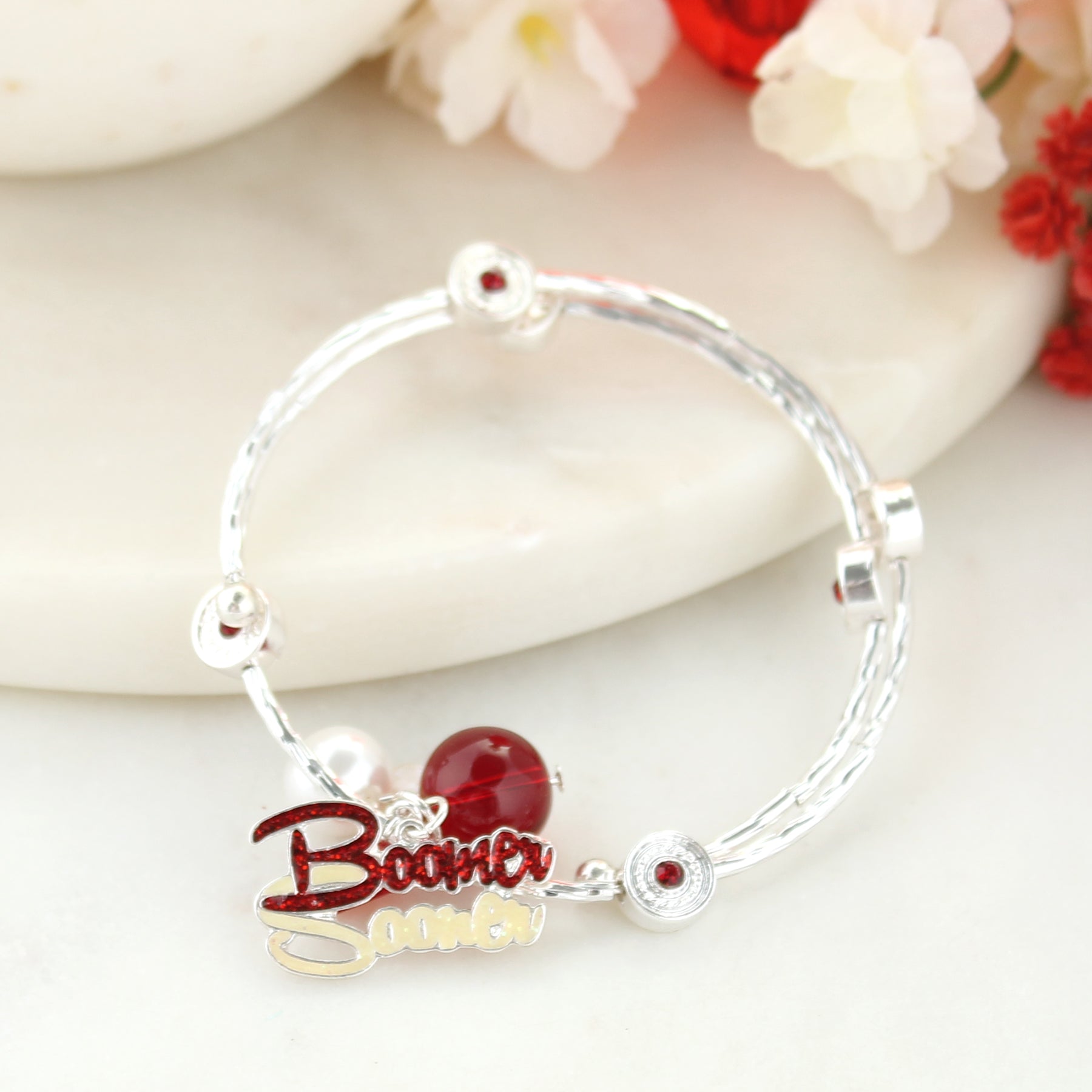 Oklahoma Slogan Wrap Bracelet - Fan Sparkle