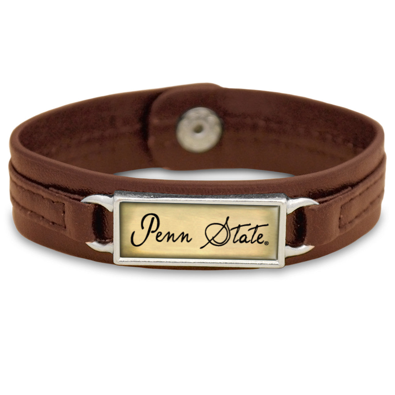 Penn State Leatherette Snap Bracelet - Fan Sparkle