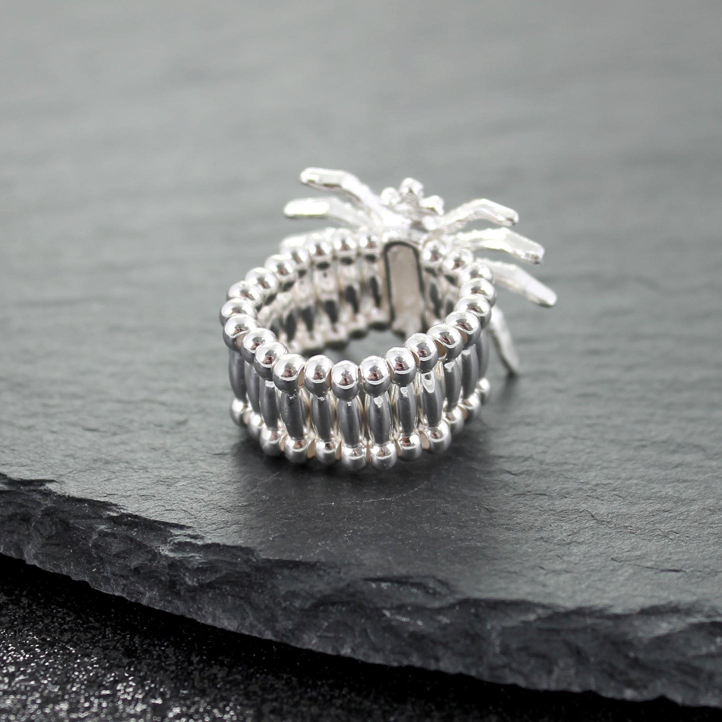 Crystal Spider Stretch Ring