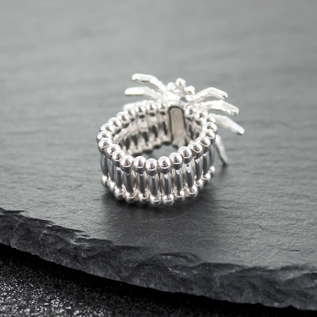 Crystal Spider Stretch Ring