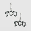 TCU Logo Hoop Earrings - Fan Sparkle