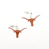 Texas Enamel Logo Earrings - Fan Sparkle