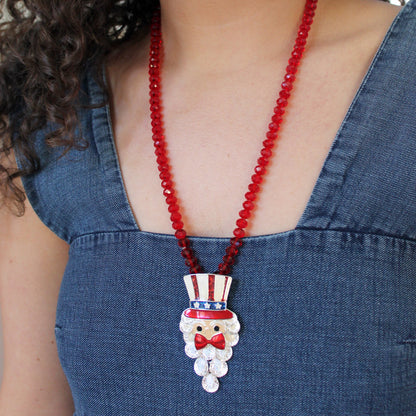 Dangle Beard Uncle Sam Convertible Pin/Pendant