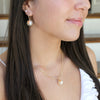 18” Tennessee Gold & Pearl Logo 3-Strand Necklace