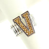 Vandy Rhinestone Crystal Stretch Ring