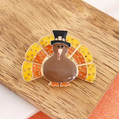 Candy Corn Turkey Convertible Pin/Pendant